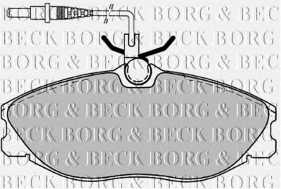 BORG & BECK bbp1443 -  Комплект тормозных колодок, дисковый тормоз